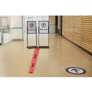 Nastro adesivo stop 100 cm rosso