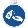 Etichetta adesiva per la disinfezione delle mani 20 cm
