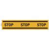 Cartello adesivo Stop obbligatorio giallo 100 cm