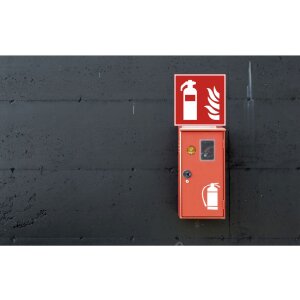 Cartello adesivo estintore 20 cm