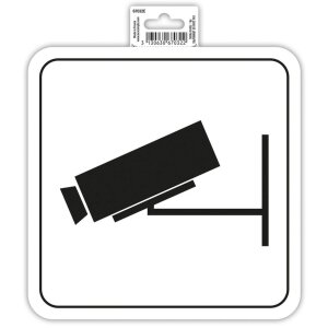 Segno adesivo videosorveglianza 20 cm