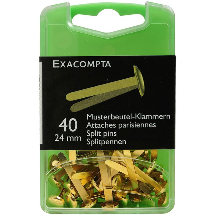 Exacompta Scatola di 40 fermacampioni 24 mm - Oro