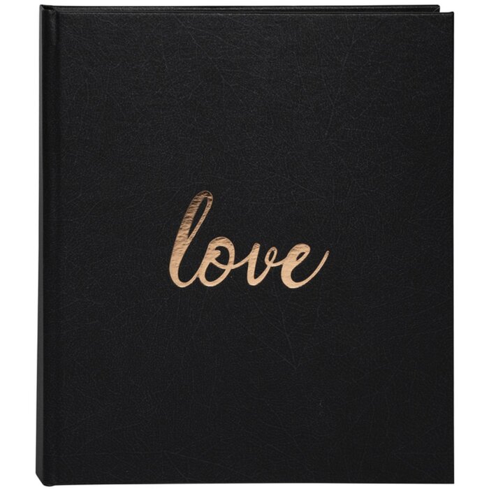 Exacompta guestbook Love nero 21x19 cm 140 pagine bianche
