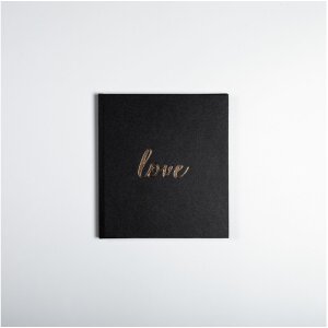 Exacompta guestbook Love nero 21x19 cm 140 pagine bianche