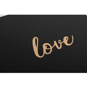 Exacompta guestbook Love nero 21x19 cm 140 pagine bianche