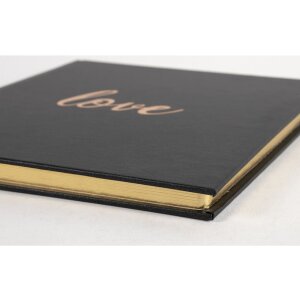 Exacompta guestbook Love nero 21x19 cm 140 pagine bianche