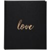 Exacompta guestbook Love nero 21x19 cm 140 pagine bianche