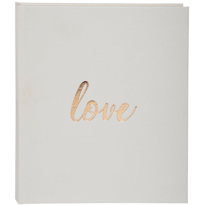 Exacompta Libro degli ospiti Love 21x19 cm bianco 140 pagine bianche