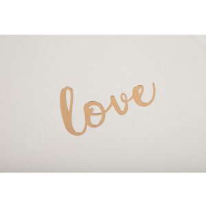 Exacompta Libro degli ospiti Love 21x19 cm bianco 140 pagine bianche