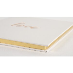Exacompta Libro degli ospiti Love 21x19 cm bianco 140 pagine bianche