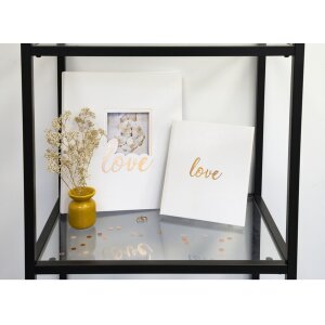 Exacompta Libro degli ospiti Love 21x19 cm bianco 140 pagine bianche