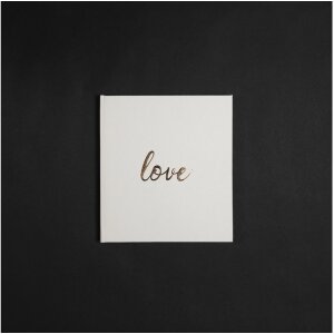 Exacompta Libro degli ospiti Love 21x19 cm bianco 140 pagine bianche