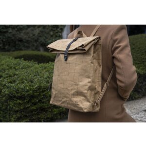 Zaino Exacompta 32x44x12 cm Carta Pelle Look Eterneco Marrone