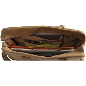 Borsa Exacompta 39x29x15cm carta pelle look Eterneco marrone motivi geometrici