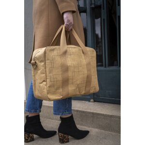 Borsa Exacompta 39x29x15cm carta pelle look Eterneco marrone motivi geometrici