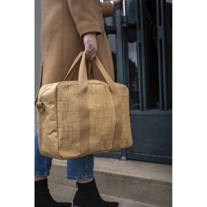 Borsa Exacompta 39x29x15cm carta pelle look Eterneco marrone motivi geometrici