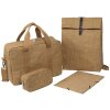 Borsa Exacompta 39x29x15cm carta pelle look Eterneco marrone motivi geometrici