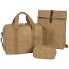 Borsa Exacompta 39x29x15cm carta pelle look Eterneco marrone motivi geometrici