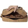 Borsa Exacompta 39x29x15cm carta pelle look Eterneco marrone motivi geometrici