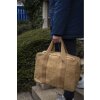 Borsa Exacompta 39x29x15cm carta pelle look Eterneco marrone motivi geometrici