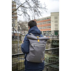 Zaino impermeabile Exacompta Exactive Young 33x49x14cm grigio tempesta
