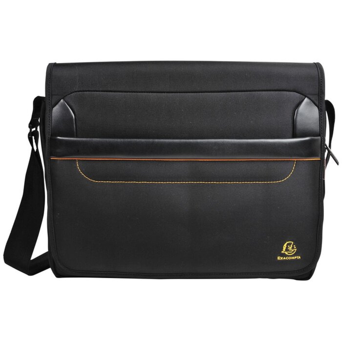 Borsa a tracolla Exacompta Exactive per computer portatili fino a 14 pollici nero 38x30,5x10 cm