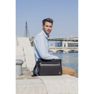 Borsa a tracolla Exacompta Exactive per computer portatili fino a 14 pollici nero 38x30,5x10 cm