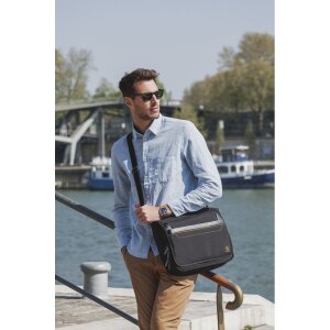 Borsa a tracolla Exacompta Exactive per computer portatili fino a 14 pollici nero 38x30,5x10 cm
