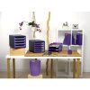Exacompta 310720D Cassettiera Big Box 4 cassetti Iderama Viola