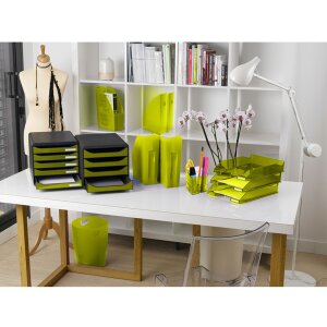 Cassettiera Exacompta Big Box 4 cassetti aperti Iderama verde anice
