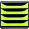 Cassettiera Exacompta Big Box 4 cassetti aperti Iderama verde anice