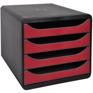 Cassettiera Exacompta Scatola grande 4 cassetti aperti...