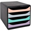 Cassettiera Exacompta Big Box Plus Aquarel 4 cassetti aperti A4+ impilabile