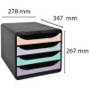 Cassettiera Exacompta Big Box Plus Aquarel 4 cassetti aperti A4+ impilabile