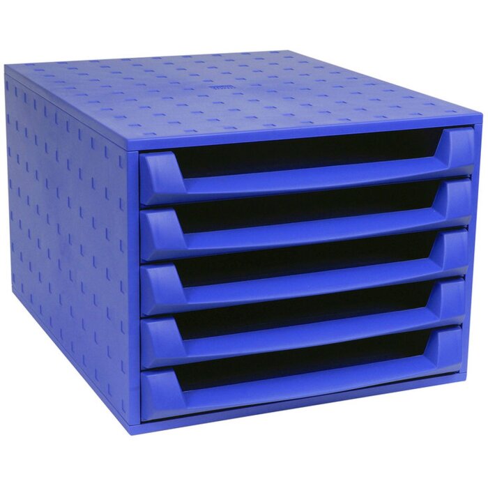 Cassettiera Exacompta THE BOX 5 cassetti aperti Forever blu cobalto