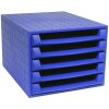 Cassettiera Exacompta THE BOX 5 cassetti aperti Forever blu cobalto