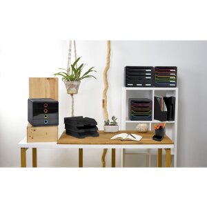 Exacompta Cassettiera Big Box Plus Nero Ufficio Nero-Arlecchino