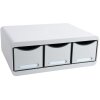 Exacompta TOOLBOX modulo di stoccaggio con 3 cassetti grigio chiaro