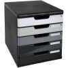 Cassettiera Exacompta MODULO DIN A4 grigio 5 cassetti chiusi