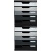 Cassettiera Exacompta MODULO DIN A4 grigio 5 cassetti chiusi