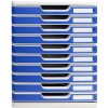 Exacompta Modulo A4 10 cassetti Blu Ufficio