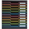 Cassettiera Exacompta MODULO A4 Nero/Arlecchino 10 cassetti chiusi