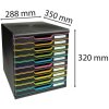 Cassettiera Exacompta MODULO A4 Nero/Arlecchino 10 cassetti chiusi