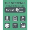 Exacompta 226040D Cassettiera The System 8 grigio chiaro