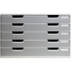 Cassettiera Exacompta MODULO A3 5 cassetti chiusi grigio pietra