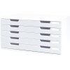 Cassettiera Exacompta MODULO A3 5 cassetti chiusi grigio pietra