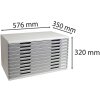 Cassettiera Exacompta MODULO A3 10 cassetti chiusi grigio pietra
