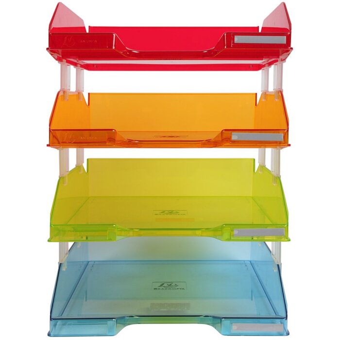 Set di 4 vaschette porta lettere COMBO MIDI Linicolor colori assortiti A4+