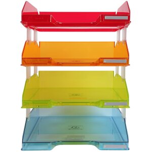 Set di 4 vaschette porta lettere COMBO MIDI Linicolor...