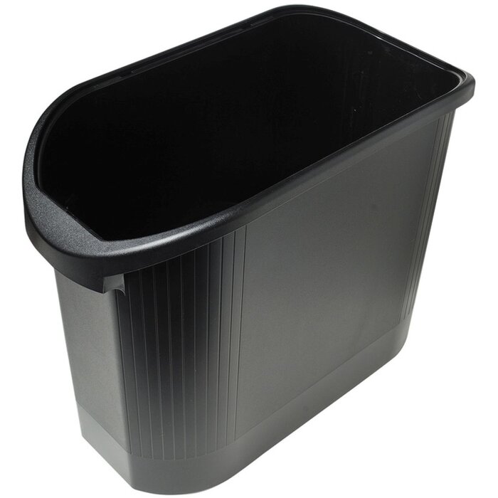 Cestino in carta ecologica Exacompta Topline Nero 48x24x36,5 cm